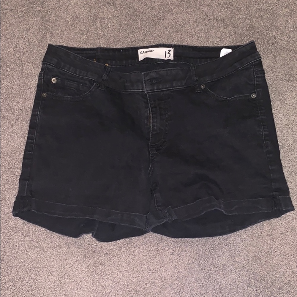 Garage Black Jean Shorts